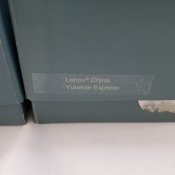 LENOX 1989,90, Yuletide Express Locomotive Train, Passenger Car & Dining Car - Picture 9 of 12